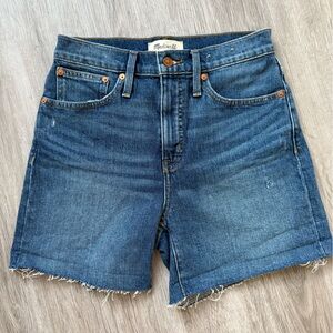 Madewell Classic Blue Denim Shorts Size 25